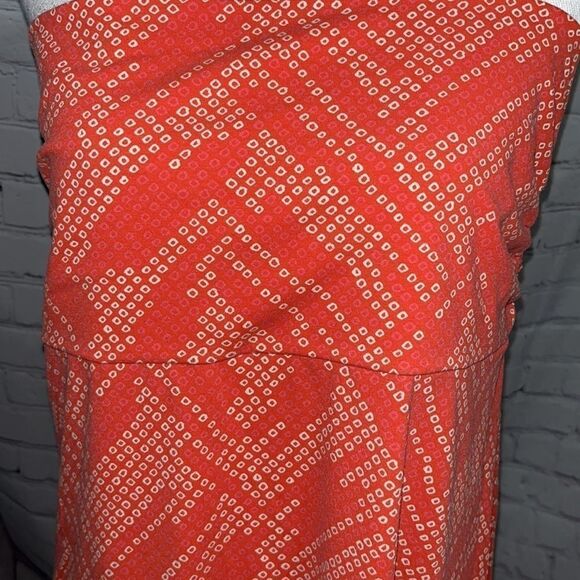 Eddie Bauer - coral and white strapless dress - XL - Picture 2 of 4